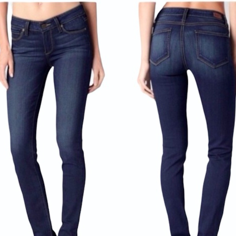 PAIGE Skyline Skinny Twilight Blue Jeans Size 25 $179